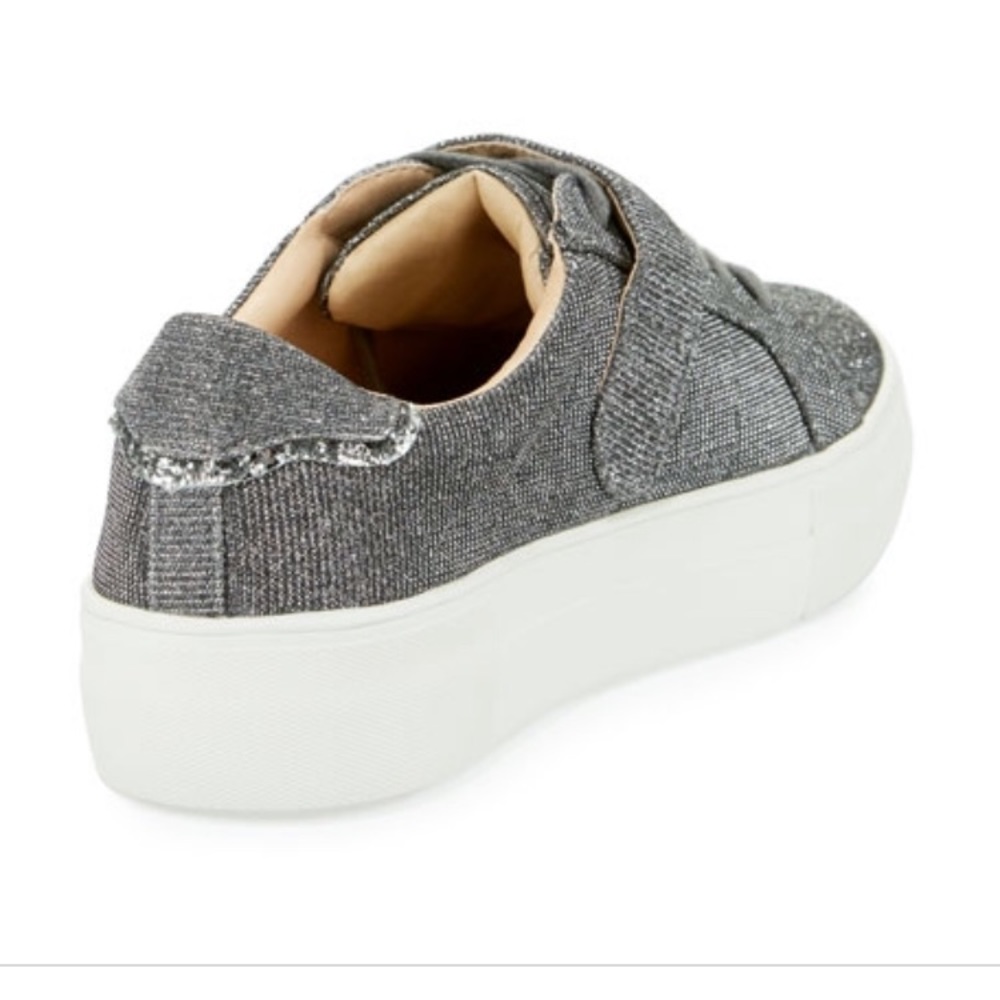J/Slides ‘Audrey’ Pewter Glitter Sneakers - Picture 4 of 7